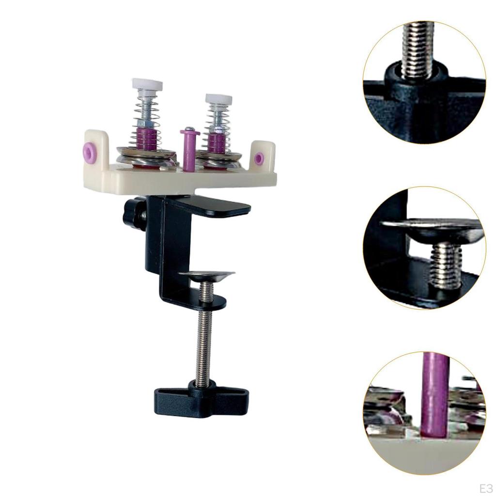 Vävspännare Maskin Trådguide Hushålls Tvinnning med Bordsklämma Praktiskt Spänningsverktyg