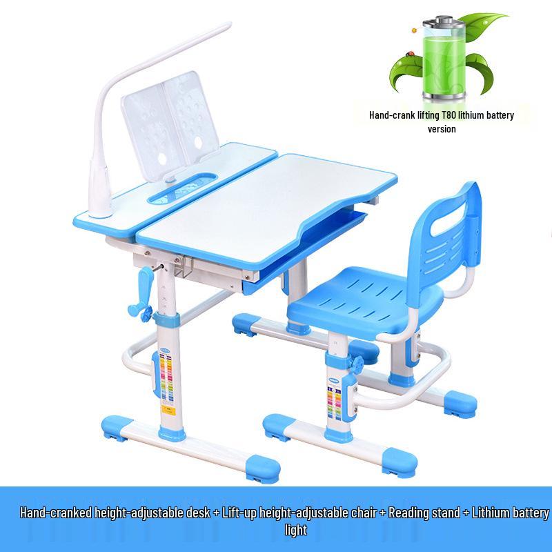 Tongben Shi 80CM Child's Adjustable Study Desk & Chair Set with Posture and Eye Protection