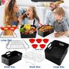 Silicone Air Fryers Liner with Heat Resistant Mitts Reusable Air Fryers Accessories Air Fryers Liner with Baking Rack