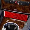 Carbon Fiber Central Storage Box Panel Trim Cover Car Interiors Accessories Decoration Sticker For Benz M-class W164 2005-2011
