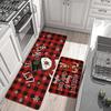 Cross-border Christmas Holiday Anti-Slip, Dirt-Resistant Kitchen Floor Mats – Long, Oil-Absorbing, Decorative Door Foot Mats