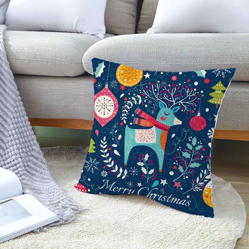 Cartoon Printed Christmas Pillow Cases New Sofa Pillow Cases Home Home Decoration