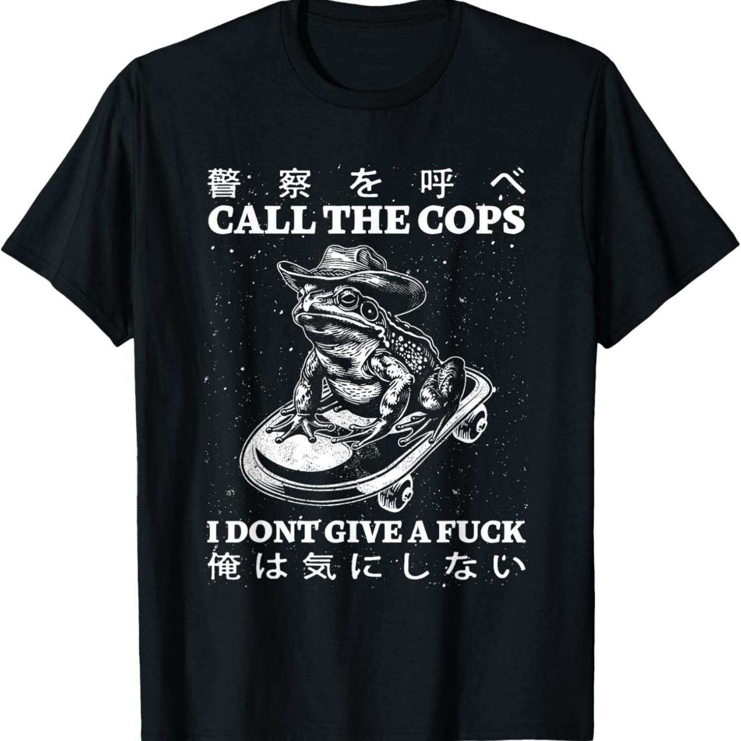 

Call The Cops I Don’t Give A Fck Skateboarding Toad Japanese T-Shirt XXXXXL чёрный
