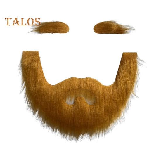 

Набор из поддельных усов и бровей, самоклеящаяся поддельная борода, аксессуар для костюма, реквизит для косплея для театральной сцены-маскарада жёлтый