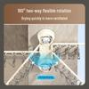 Rotating Multi-Clip Clothes Hanger for Socks & Underwear - No-Punching Design