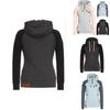 Luxurious Womens Fashion Zipper Sweater Hooded Cardigan Casual Hoodies Jacket Coat Tops