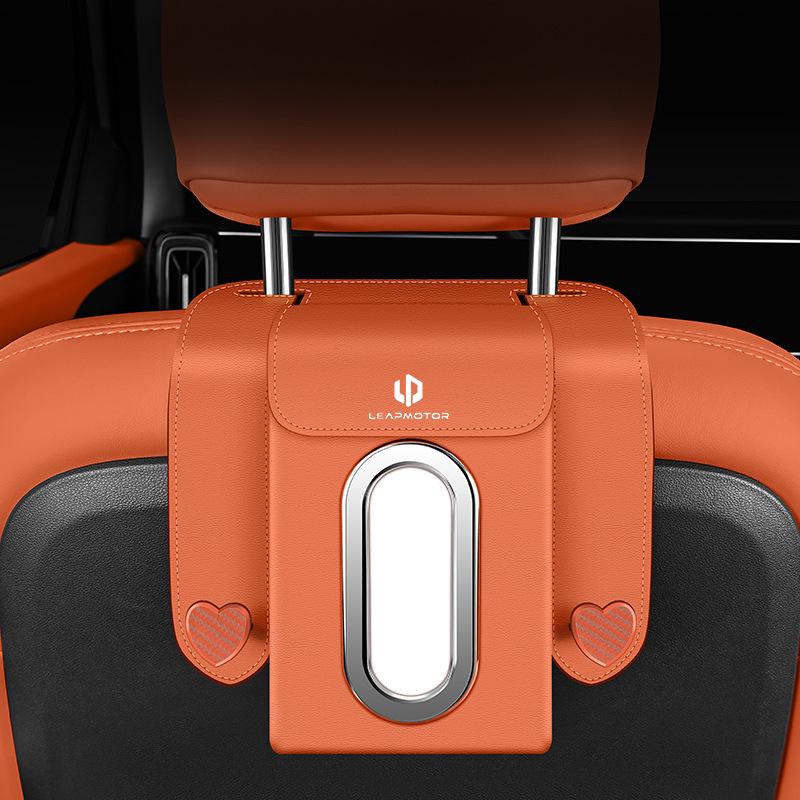 Versatile Car Tissue Box: Hang on Armrest, Seat Back, or Dashboard.