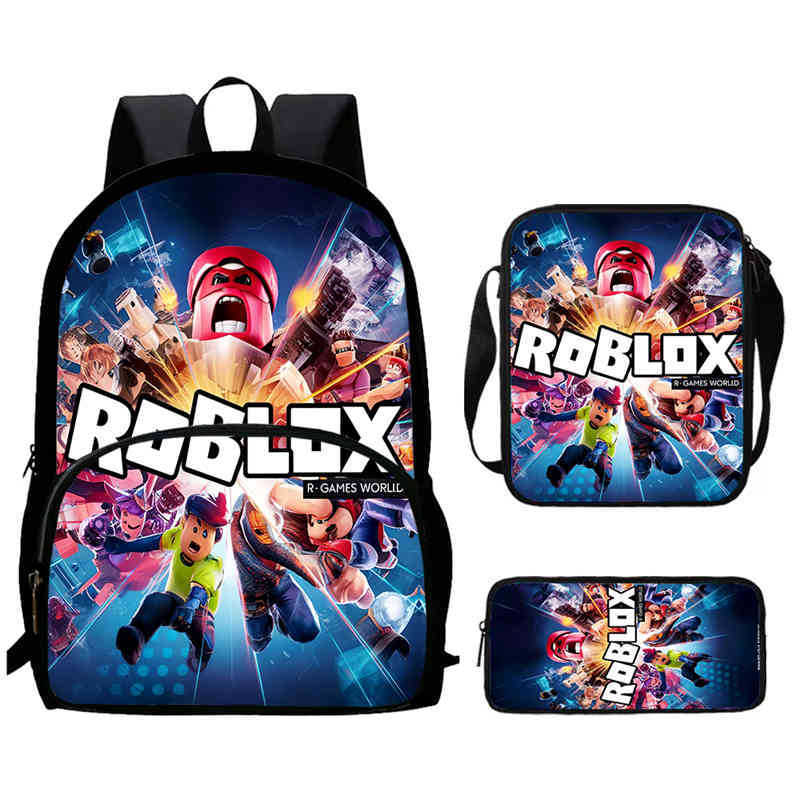 Roblox Printed Backpack, Children'S And Elementary School Bags