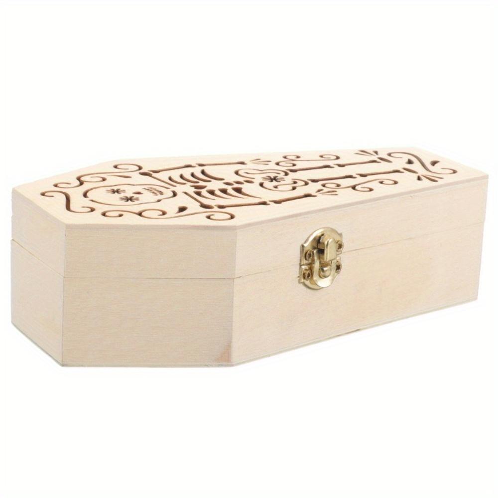 1pc Coffin shaped pet urn Halloween party decoration funny candy box jewelry ring jewelry box