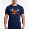The Majestic Bee Tshirt Summer Casual Cotton Tee Oversized Streetwear Tops Vintage Graphic Print Loose Fit Short Sleeve