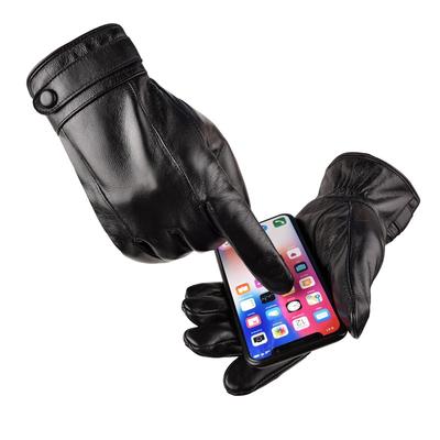 Lederhandschuhe Business winddicht wasserdicht Fleece verdickt