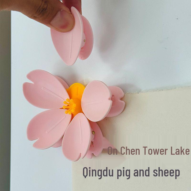 3D Magnetický klip na potravinový sáček s motivem třešňového květu & Magnet na ledničku