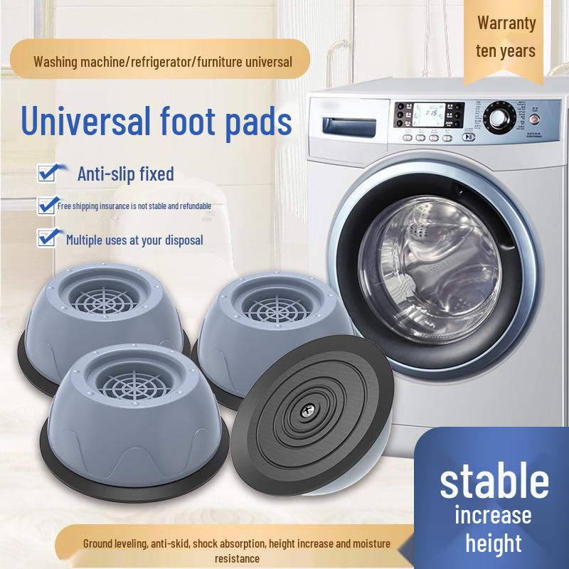 Washing Machine & Refrigerator Anti-Slip, Shock-Absorbing, Heightened Foot Pads
