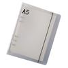 Clear Binder PP Frosted Surface 6 Holes Portable Notebook Binder for School Office Meeting A5