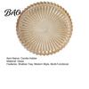 Tabletop Candle Holder Pillar Tray, Round Decorative Glass Dish, Modern for Home Table Decor Transparent