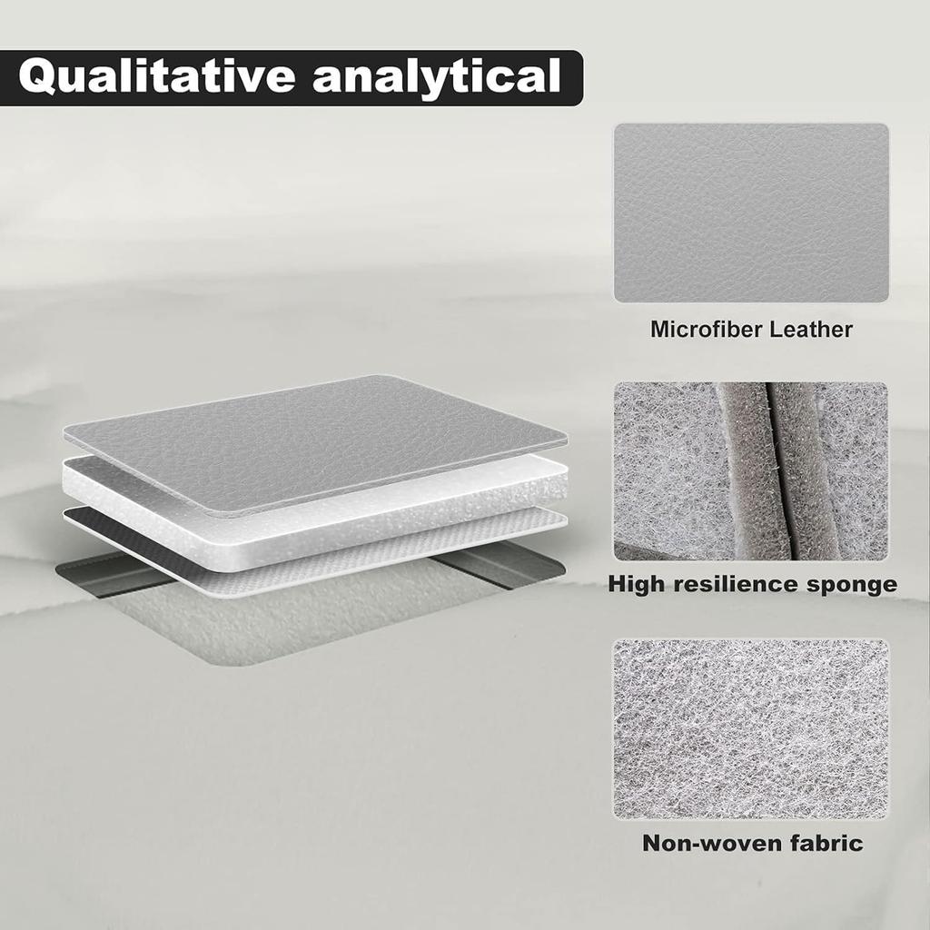 GXARTS Medium Gray Driver Side Bottom Replacement Leather Seat Cover #LB12 or FA12 Compatible with Toyota 4Runner Limited 2003 2004 2005 2006 2007