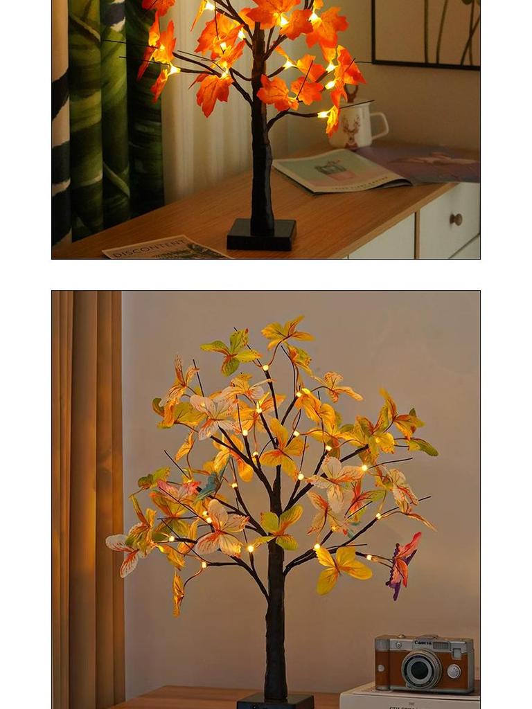 Farbige LED-Birkenbaumlichter: Dekorative Innenlampe