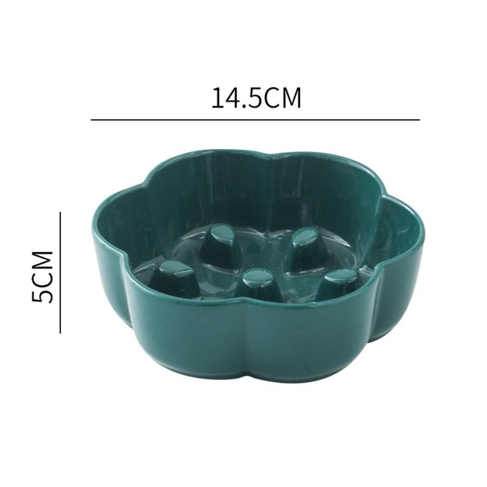 Neck Guard Slow Feeder Bowl Large Diameter Cat Water Bowl Ceramic Raised Pet Bowl  Household Use