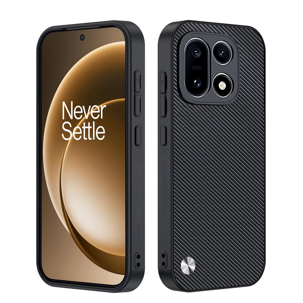 Cover for Oneplus 15 13 13R 13T 12 11 Case Luxury Fiber Texture PU-Leather Full Protection Shockproof Phone Capa Funda