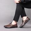 Men's shoes new Korean simple shallow mouth one pedal single shoes light and comfortable PU surface outer leather shoes
