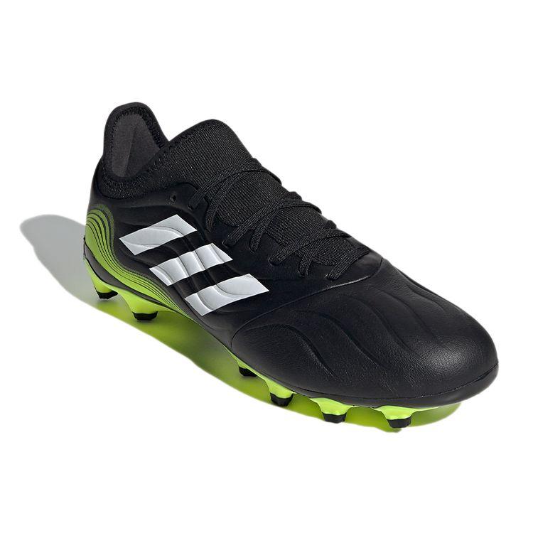 Adidas Copa Sense.3 Comfortable Versatile MG (Rubber Short Studs) Durable Soccer Shoes Men Soccer Shoes Black Green FW6525
