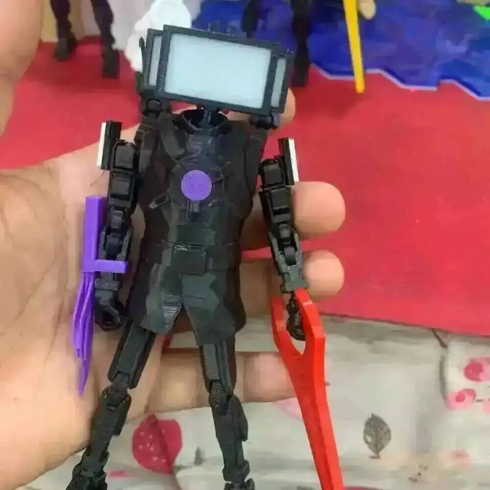 Skibidi Toilet Giocattolo Articolato 3D Skibidi Toilet Manichino 13 Drillman Figura Drill Man Figura Articolata Skibidi Toilet Giocattolo TV Man