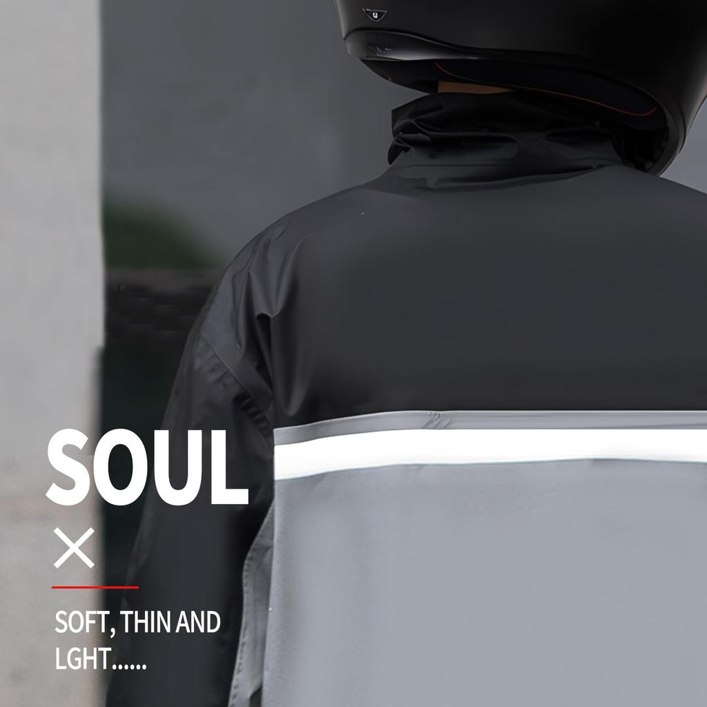 Rain Suit for Women and Rainwear Top and Bottom Set Safety Reflective Breathable Golf Motorcycle Rain Outdoor Rain Rainy Season Unisex [Sanwaame] Men,
