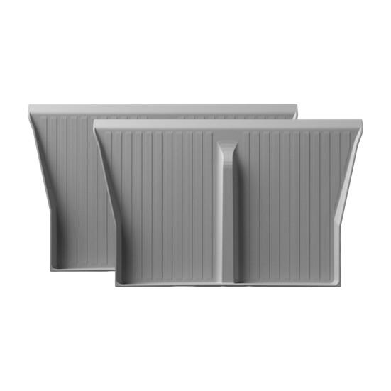 

2 шт., коврики для беспроводного зарядного устройства, износостойкие, водонепроницаемые, легко чистящиеся, многоразовые автомобильные центральные консоли серый