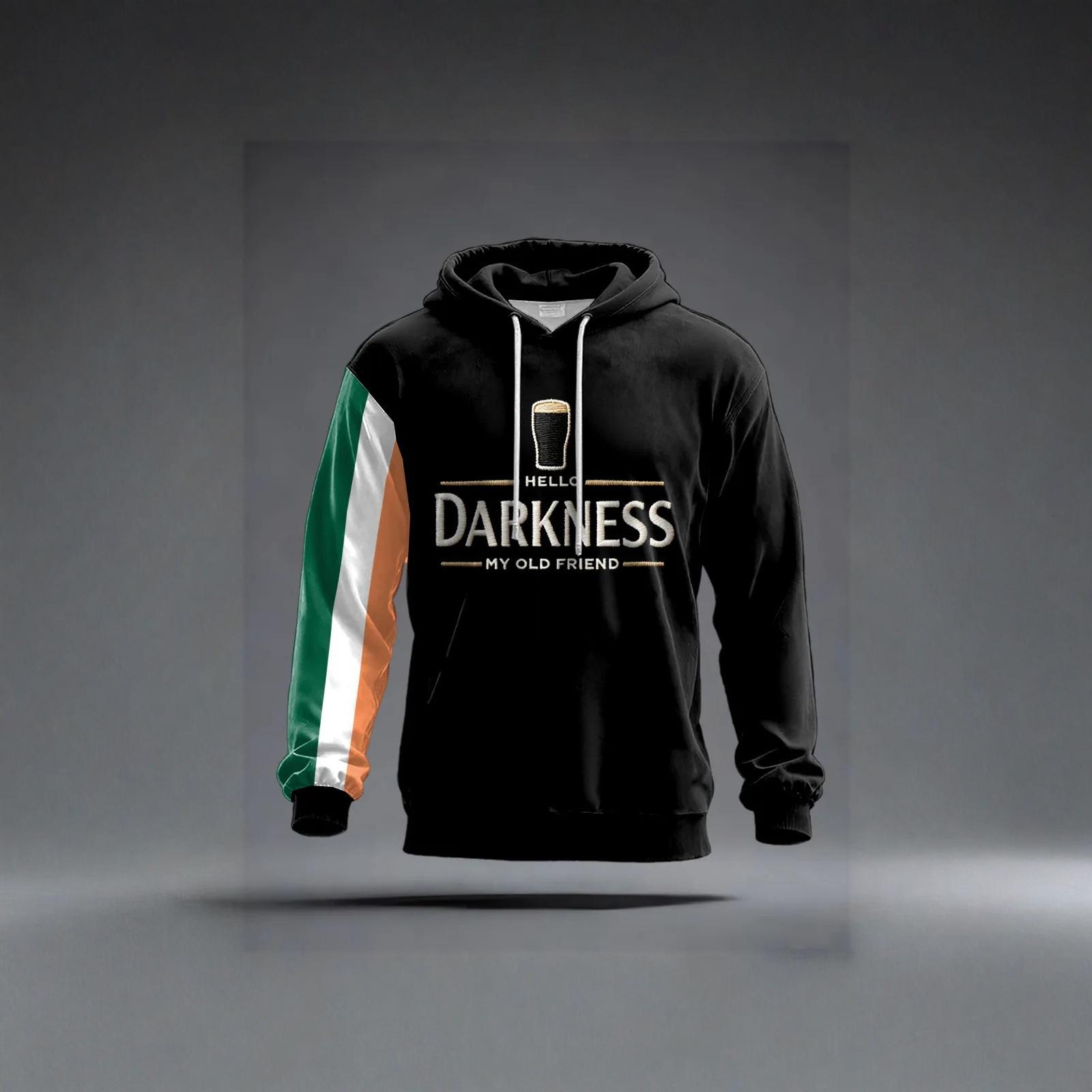 

Men s Color Plus Size Cross V-Neck Long Sleeved Pullover T-shirt Top L чёрный