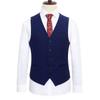 Vest Waistcoat Men's Brand Slim-Fit V Neck Dress Vests Mens Formal Business