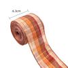 Autumn Mixeds Pumpkins Wired Ribbon Autumn Themed Wired Edge Ribbon For DIY Wreath