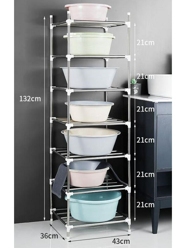 LIEI Stainless Steel Basin Storage Rack