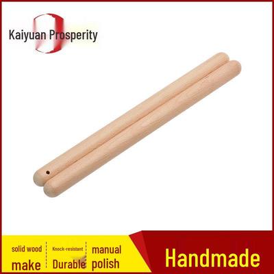 Massief Houten Drumstokken met Rode Lint voor Drummen en Dansen door Volwassenen & Kinderen.