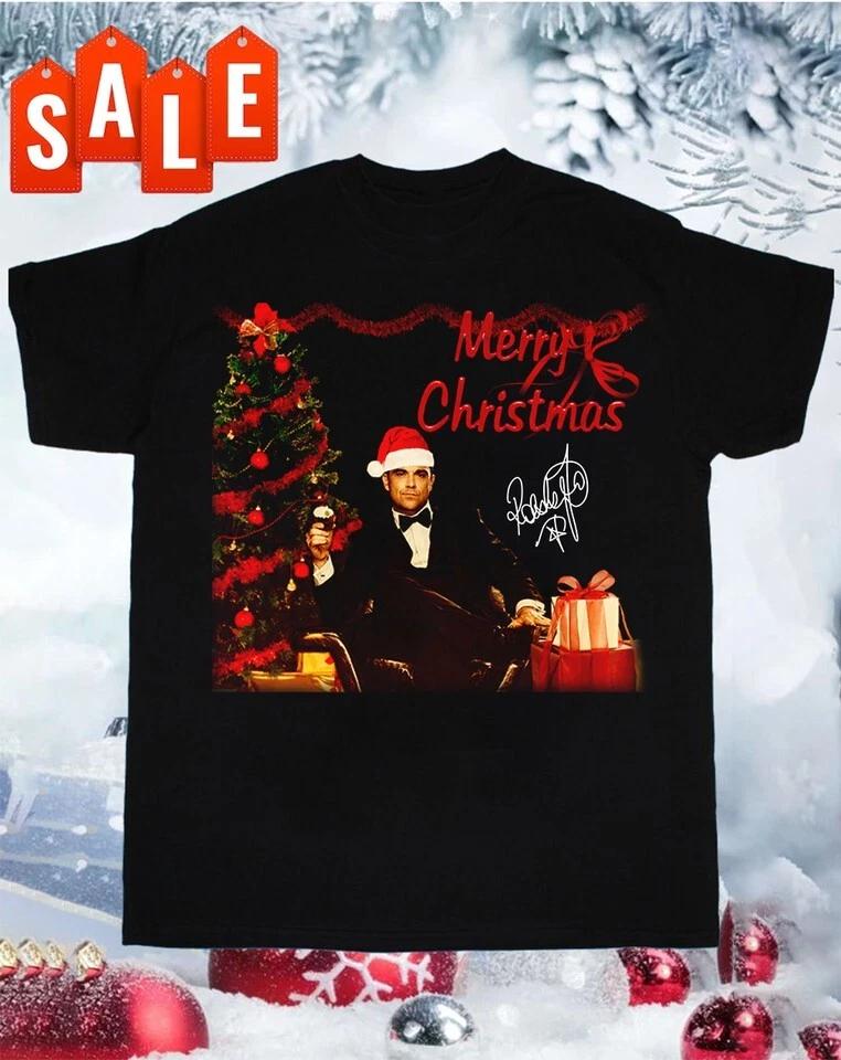 Robbie Williams Merry Christmas Signed Unisex T-shirt All Size S To 5XL UU518 S