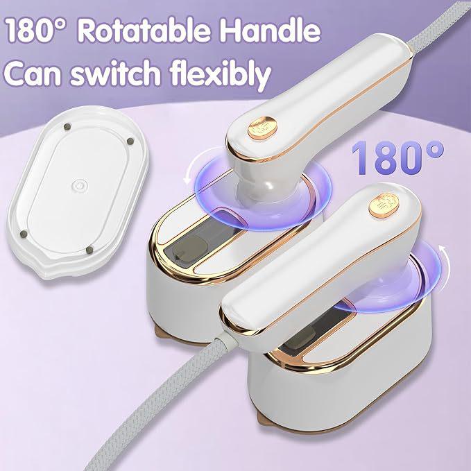 1300W Dual-Use Handheld Electric Steam Iron with Anti-Scald Jet Button