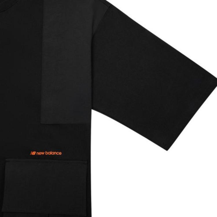 New Balance Lifestyle Cargo Tee Asia Sizing 'Black' Men's AMT12382-BK
