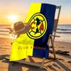 Club America Print Beach Towel Design, Soft, Lightweight. for Home Bathroom, Spa, Pool, Yoga, Surfing, Camping, Gift for Family, Friend