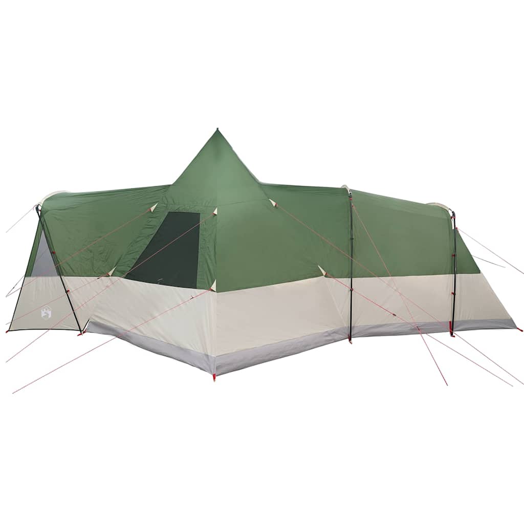 8 Person Teepee Tent with Roof Green 720 x 465 x 295 cm