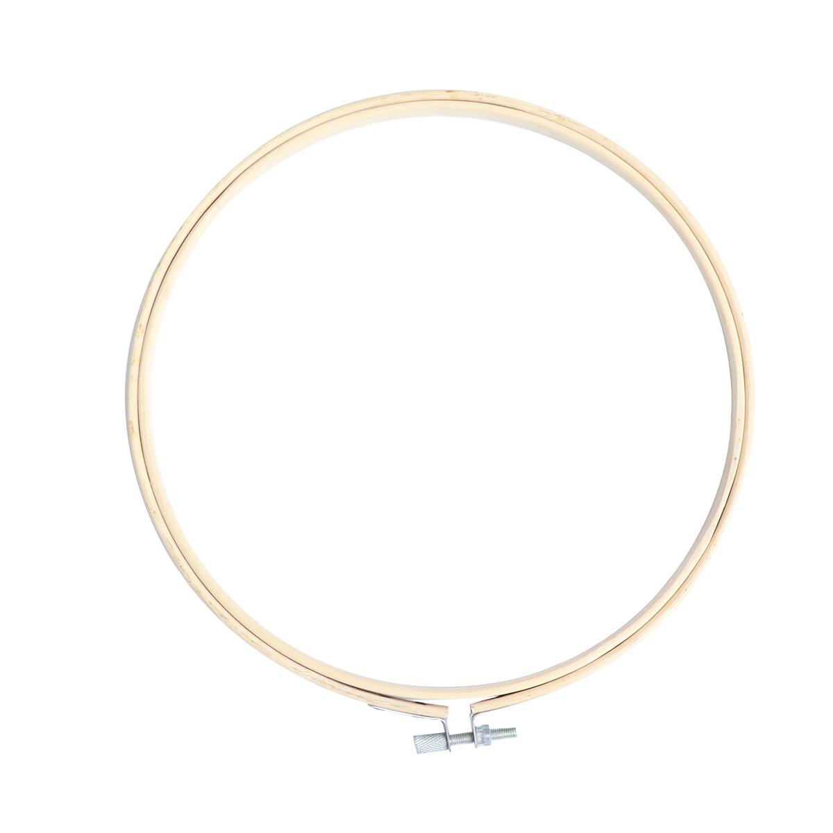 1Pcs 26Cm Bamboo Embroidery Circle Frame DIY Cross Stitch Hoop Sewing Tool for Handmade Crafts Embroidery Hoop бежевый