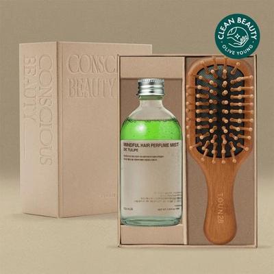 Hair Perfume Mist 100ml + Therapy Brush Set (Choose 1 Baobab Cotton/Detulip Flower)