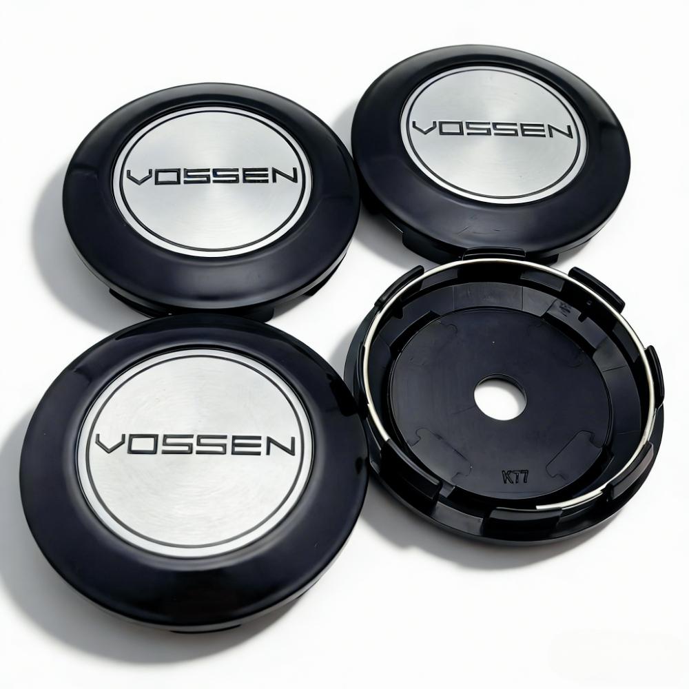 

4pcs OD 77MM Clips 72MM Vossen Logo Emblem Car Wheel Center Caps Wheels Hub Dustproof Cap Rim Hubcaps Dust Cover Car Accessories Vossen Bagde&4pcs K77 Wheel Caps