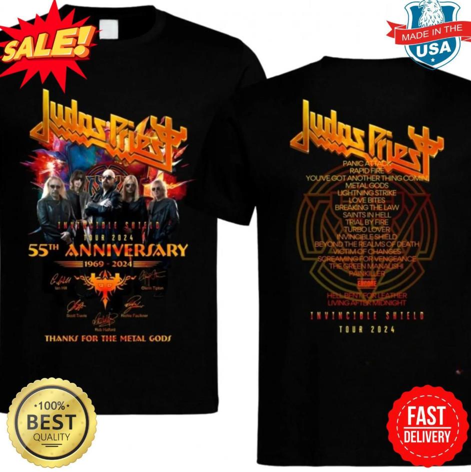 Judas Priest 55 Anniversary Tour 2026 T-shirt size S-5XL XXXL
