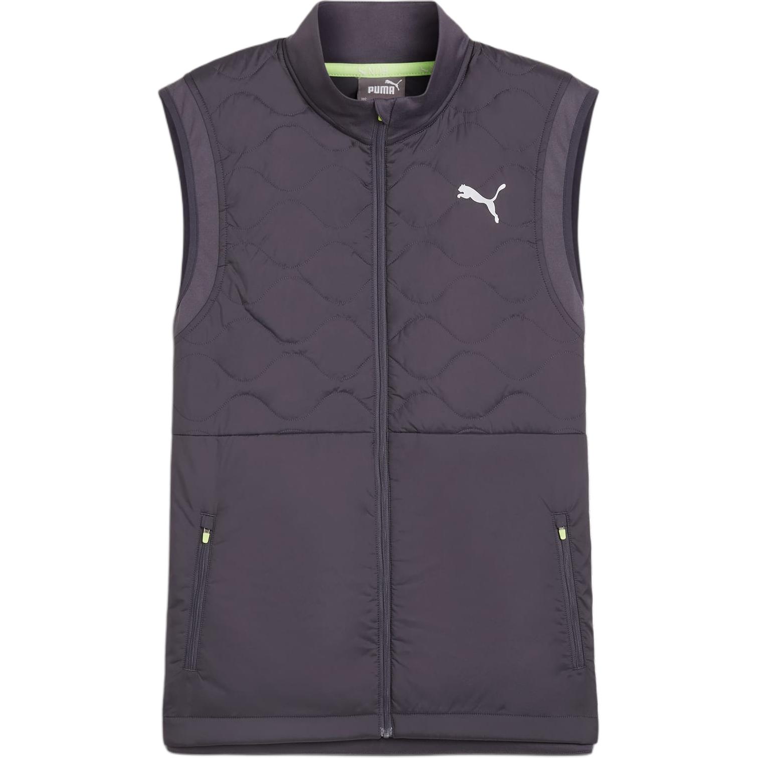 

Puma Logo Print Half High Neck Zipper Sleeveless Vest Men vest Gray 524028-69 S