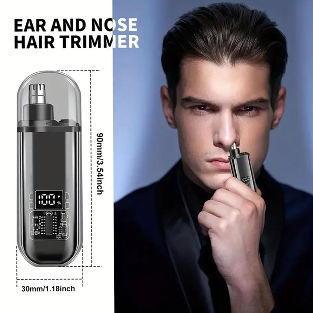 Zastřihovač chloupků v nose pro muže Přenosný Mini Odstraňovač chloupků v nose USB Dobíjecí Zastřihovač pro nos a uši Elektrický Zastřihovač chloupků v nose