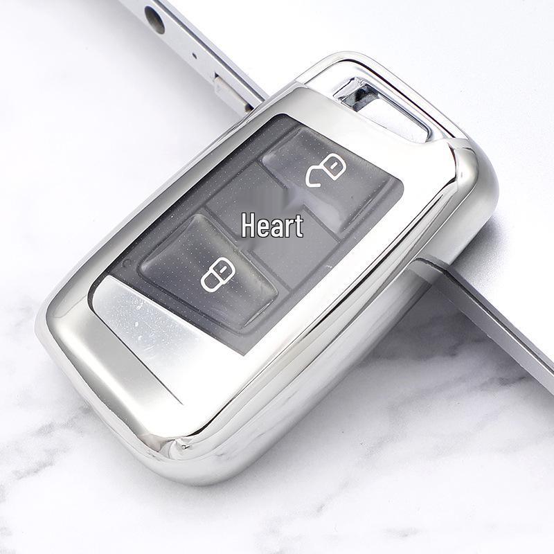 Volkswagen Magotan/Bora B8 Soft Rubber Car Key Protective Cover with Buckle