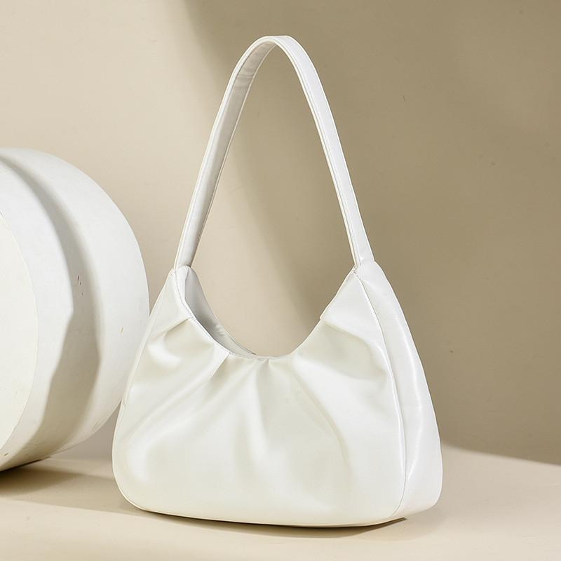 Stylish Pleated Highend Underarm Bag For Women Available In Multiple Colors Elegant