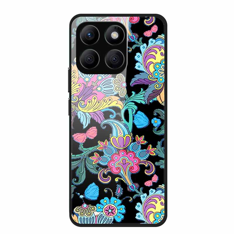 For Honor X8c Case X8 c X 8c Tempered Glass Hard Back Cover Phone Case For Honor X8c 4G Case HonorX8c X 8 c Capa Soft TPU Bumper