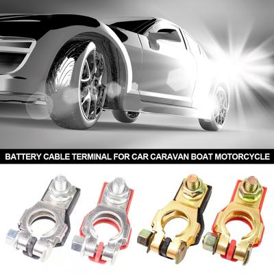 2PCS 12V 24V Automotive Top Post Battery Terminals Wire Cable Clamp Terminal Connectors Car Accessories Caravan Boat Motorcycle
