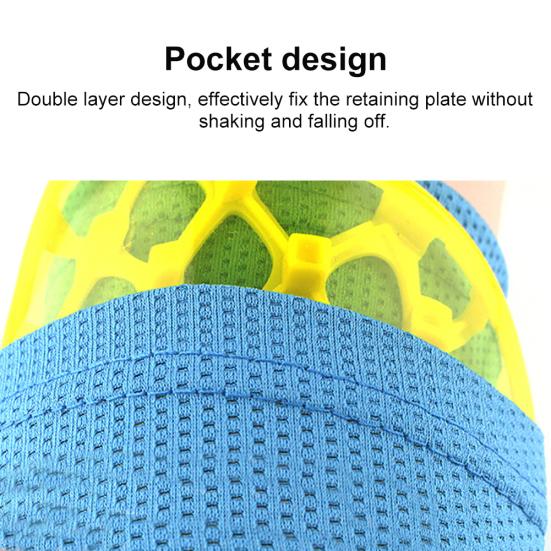 1 Pair Football Shin Guard with Pocket Breathable Nylon MTB Kickboxing Calf Sleeve