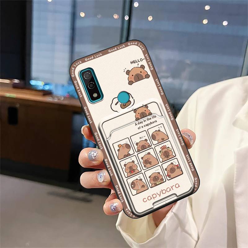 Silicone Waterproof Phone Case For Fujitsu F-51B/Arrows We Card Bag Cartoon Soft Case Anti-dust Back Cover Graffiti Cute